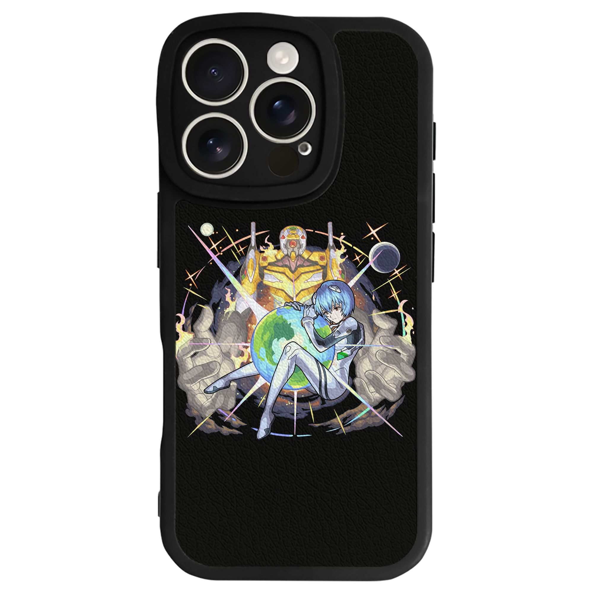 （画像用） EVA 新世紀エヴァンゲリオン 【iPhone 16シリーズ対応】シリコンスマホケース（レザー調） 材質：シリコン